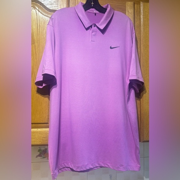 NWOT Nike Tiger Woods Collection Pink Dri Fit Golf Polo Shirt Men’s XL - Picture 5 of 7